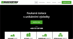 Desktop Screenshot of machstav.cz