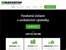 Tablet Screenshot of machstav.cz